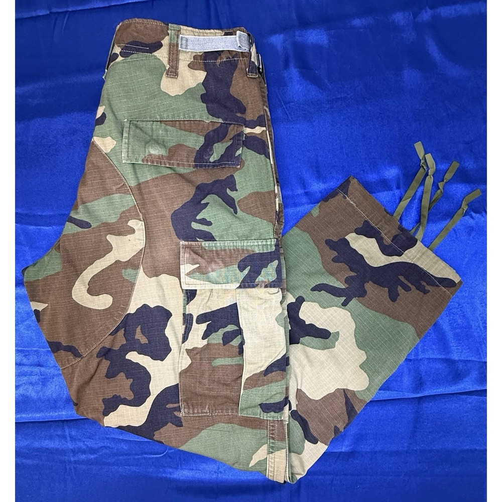 US Army Woodland Camouflage Pants Small X-Short M81 BDU Military Cargo Combat